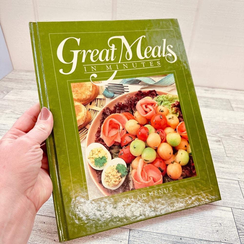 1985 Salad Menus Great Meals in Minutes‎ Time-Life Books Cookbook HC Vtg